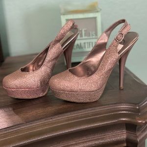 Rose gold heels